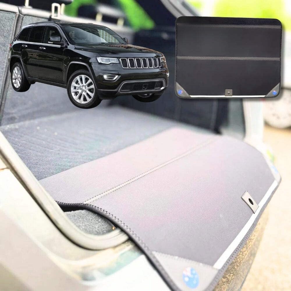 Rear Cargo Boot Bumper Protector for Jeep Grand Cherokee 2005 - 2011 (WH) - XL (98 x 55) - Black