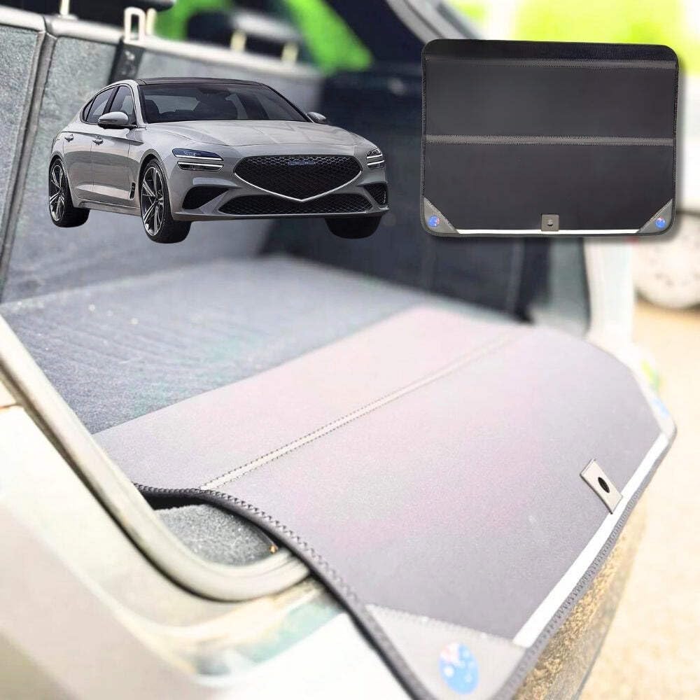 Rear Cargo Boot Bumper Protector for Genesis G70 2017-Current - Standard (72.5 x 55.5) cm - Black