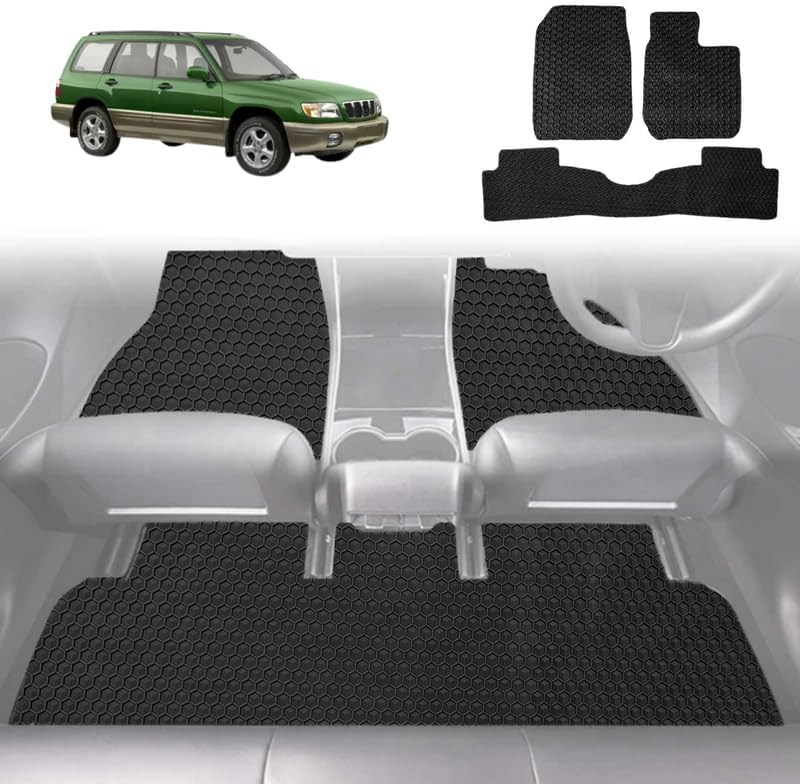 6D Diamond Car Floor Mats for Subaru Forester 2002 - 2008 (SG 79V) - Custom-Fit Carpet Liner