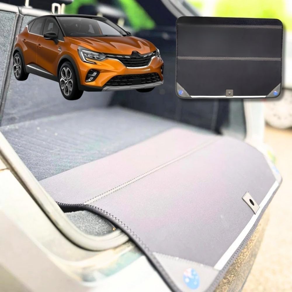 Rear Cargo Boot Bumper Protector for Renault CAPTUR 2019 - Current (JB/JE) - XL (98 x 55) - Black