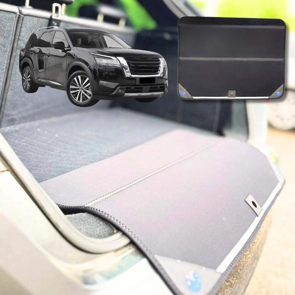 Rear Cargo Boot Bumper Protector for Nissan Pathfinder 2022 - Current 7 seater (R53) - XL (98 x 55) - Black