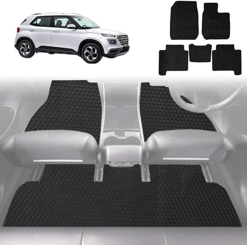 6D Diamond Car Floor Mats for Hyundai Venue 2019 - Current QX - Custom-Fit Carpet Liner