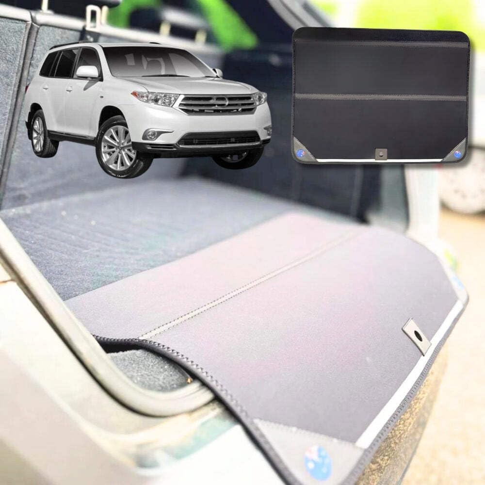 Rear Cargo Boot Bumper Protector for Toyota Kluger 2007 - 2013 (XU40) - XL (98 x 55) - Black