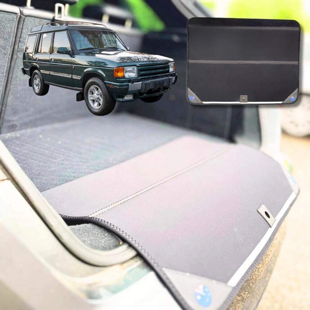 Rear Cargo Boot Bumper Protector for Land Rover Dryiscove 1989 - 1998 (Series I/D1) - XL (98 x 55) - Black
