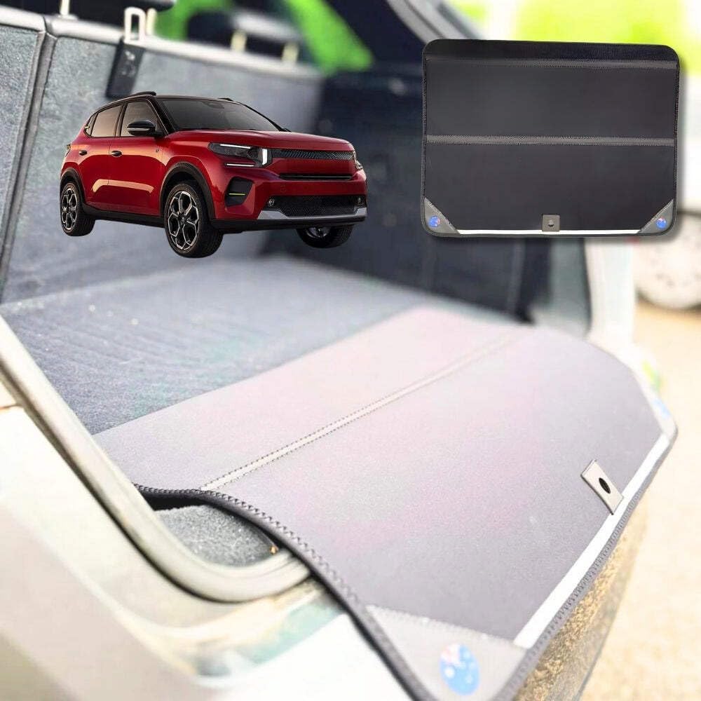 Rear Cargo Boot Bumper Protector for Citroen C3 2016-Current - Standard (72.5 x 55.5) cm - Black