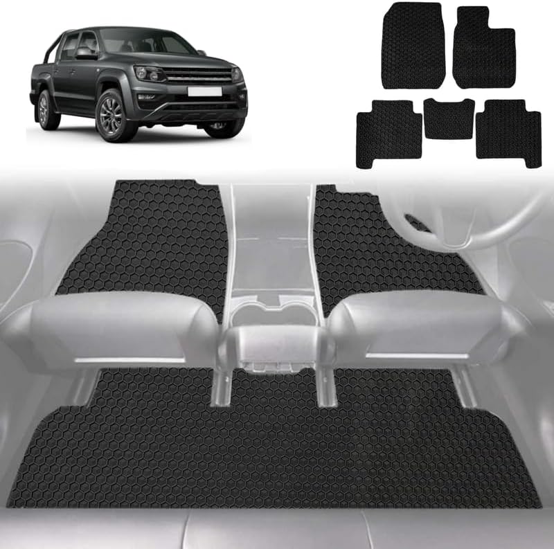 6D Diamond Car Floor Mats for VolksWagen Amarok Dual Cab 2010 - 2022 2H, 2H Facelift - Custom-Fit Carpet Liner