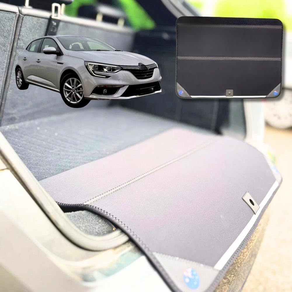 Rear Cargo Boot Bumper Protector for Renault Megane Wagon2008-2016 - Standard (72.5 x 55.5) cm - Black