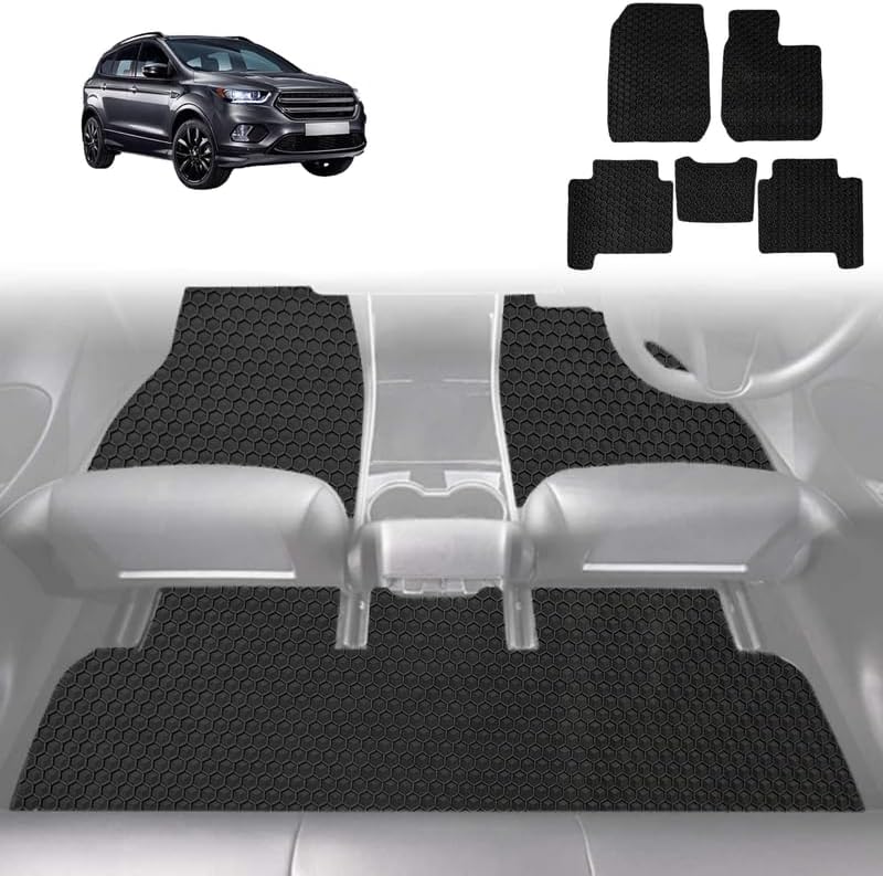 6D Diamond Car Floor Mats for Ford Kuga TF 2012 - 2016 TE - Custom-Fit Carpet Liner