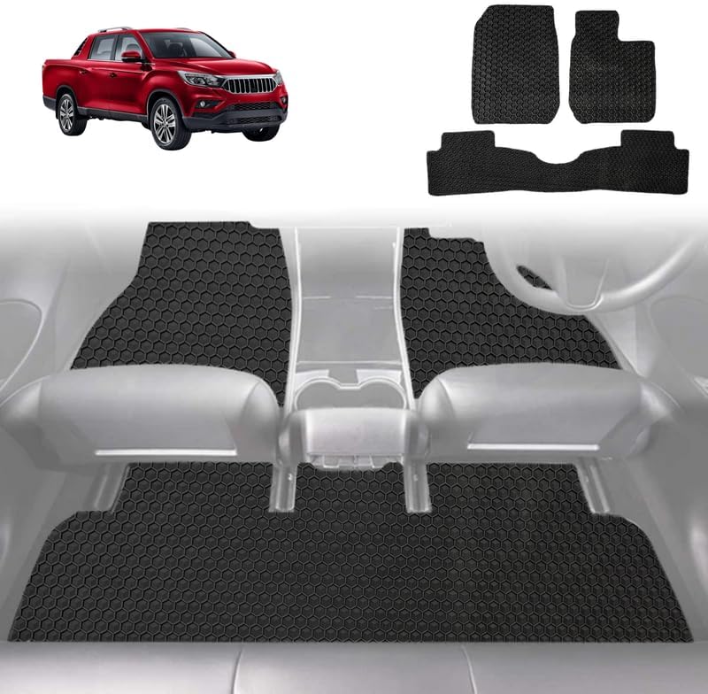 6D Diamond Car Floor Mats for SsangYong Musso 2018 - Current Q200 - Custom-Fit Carpet Liner