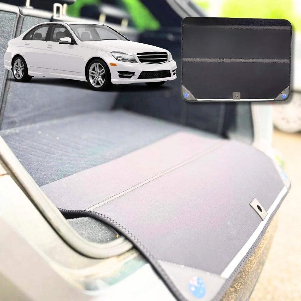Rear Cargo Boot Bumper Protector for Mercedes-Benz C-class 2007 - 2014 Sedan (W204) - Standard (72.5 x 55.5) cm - Black