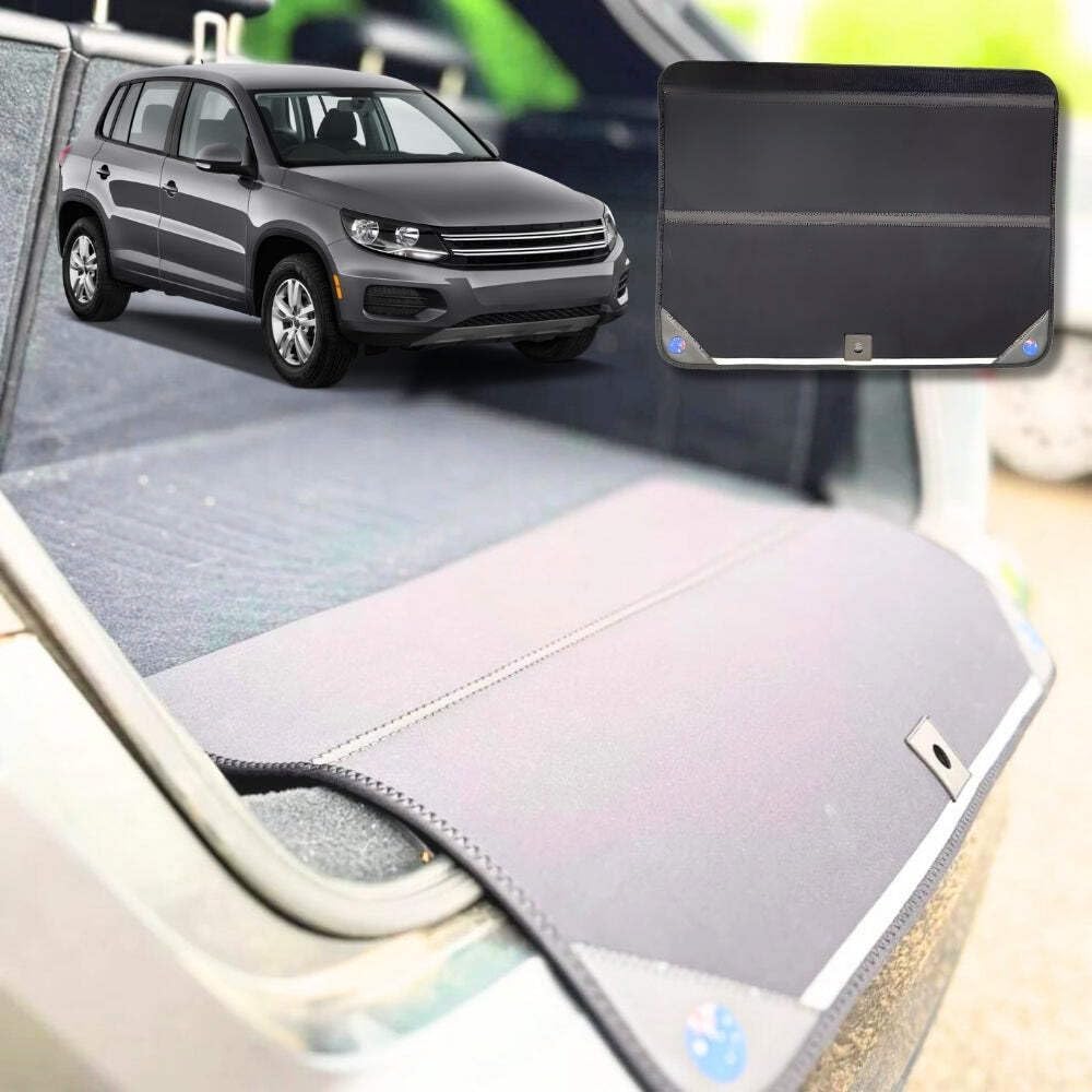 Rear Cargo Boot Bumper Protector for VolksWagen Tiguan 2008 - 2016 - XL (98 x 55) - Black