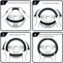 Steering Wheel Cover for Jaecoo J7 Petrol 2025 - Current  - Black Microfiber Leather - D-Shape 38 cm-6