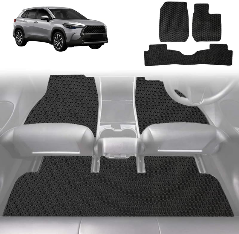 6D Diamond Car Floor Mats for Toyota Corolla Cross 2020 - Current (XG10) - Custom-Fit Carpet Liner