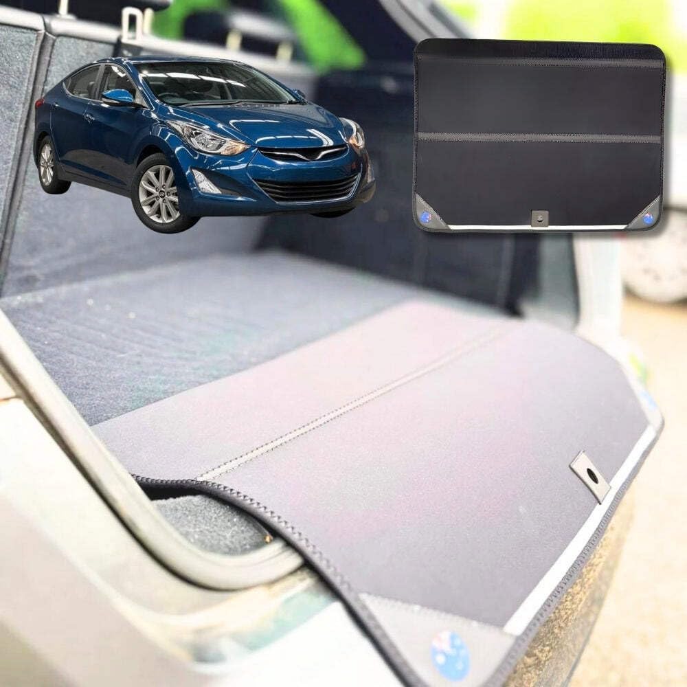 Rear Cargo Boot Bumper Protector for Hyundai Elantra 2011-2015 - Standard (72.5 x 55.5) cm - Black