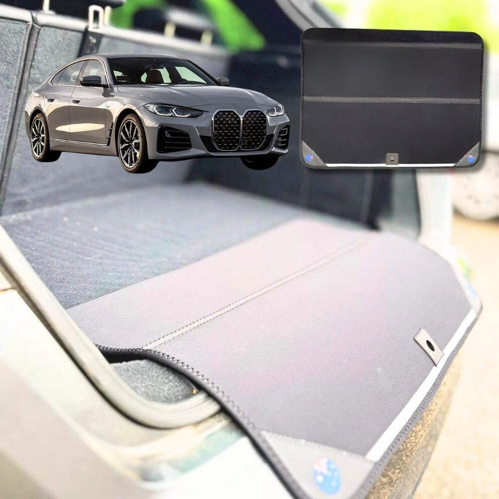 Rear Cargo Boot Bumper Protector for BMW 4 Series Gran Coupe 2014-2021 - Standard (72.5 x 55.5) cm - Black