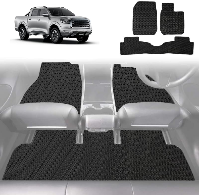6D Diamond Car Floor Mats for GWM Haval Great Wall Cannon Ute 2019 - Current NPW - Custom-Fit Carpet Liner