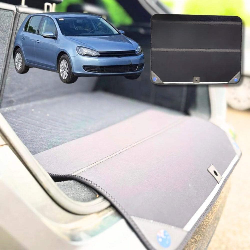 Rear Cargo Boot Bumper Protector for VolksWagen Golf Hatch/Wagon 2009-2013 - Standard (72.5 x 55.5) cm - Black