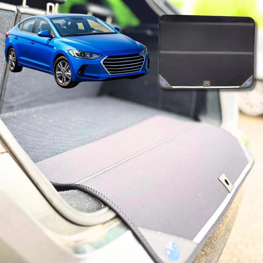 Rear Cargo Boot Bumper Protector for Hyundai Elantra 2016-2020 - Standard (72.5 x 55.5) cm - Black
