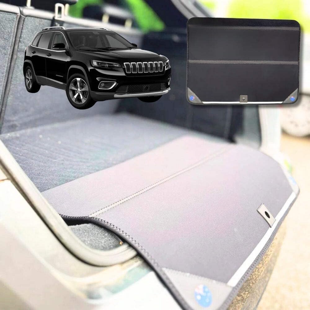 Rear Cargo Boot Bumper Protector for Jeep Cherokee 2002 - 2008 (KJ) - XL (98 x 55) - Black