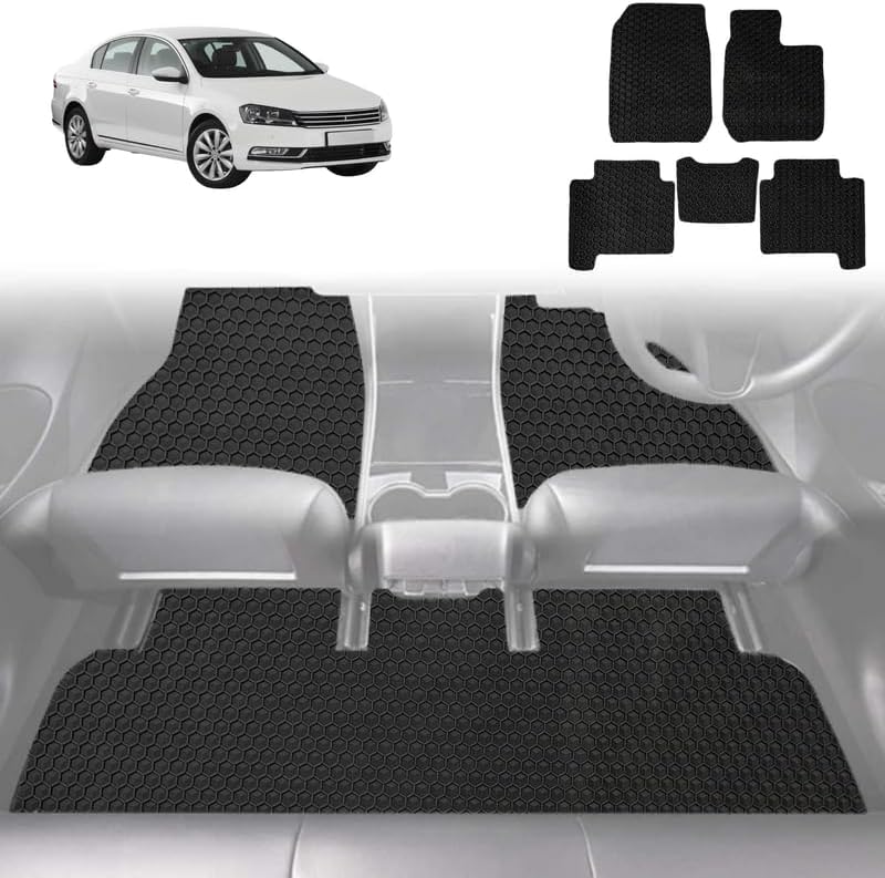 6D Diamond Car Floor Mats for VolksWagen Passat 2015 - Current (B8) - Custom-Fit Carpet Liner