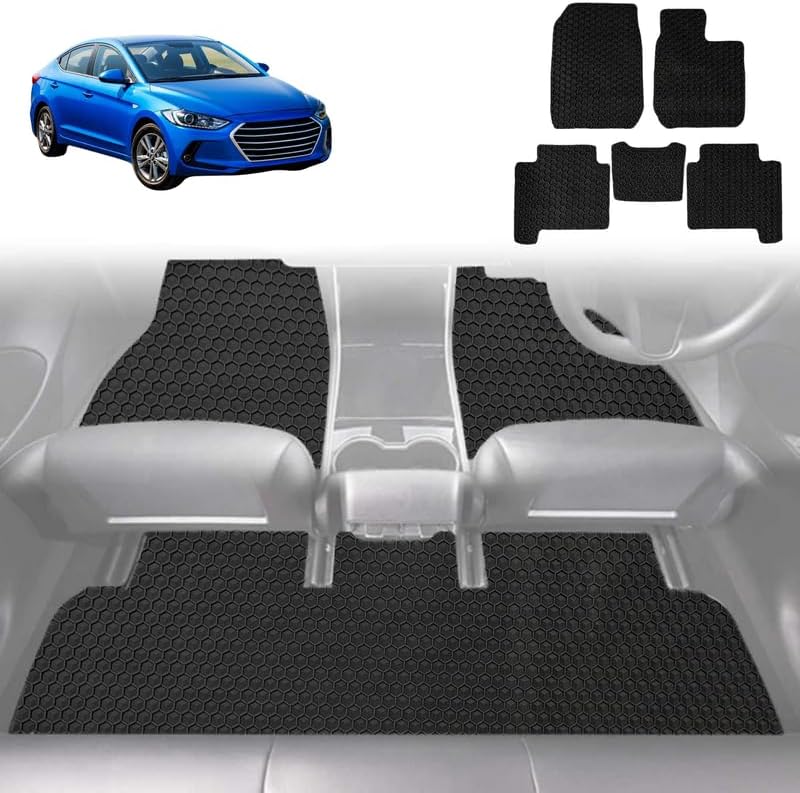 6D Diamond Car Floor Mats for Hyundai Elantra 2016 - 2020 AD - Custom-Fit Carpet Liner