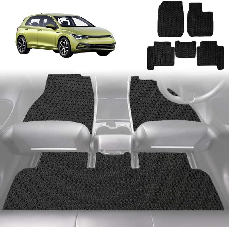 6D Diamond Car Floor Mats for VolksWagen Golf 2013 - 2021 Hatch/Wagon (MK7) - Custom-Fit Carpet Liner