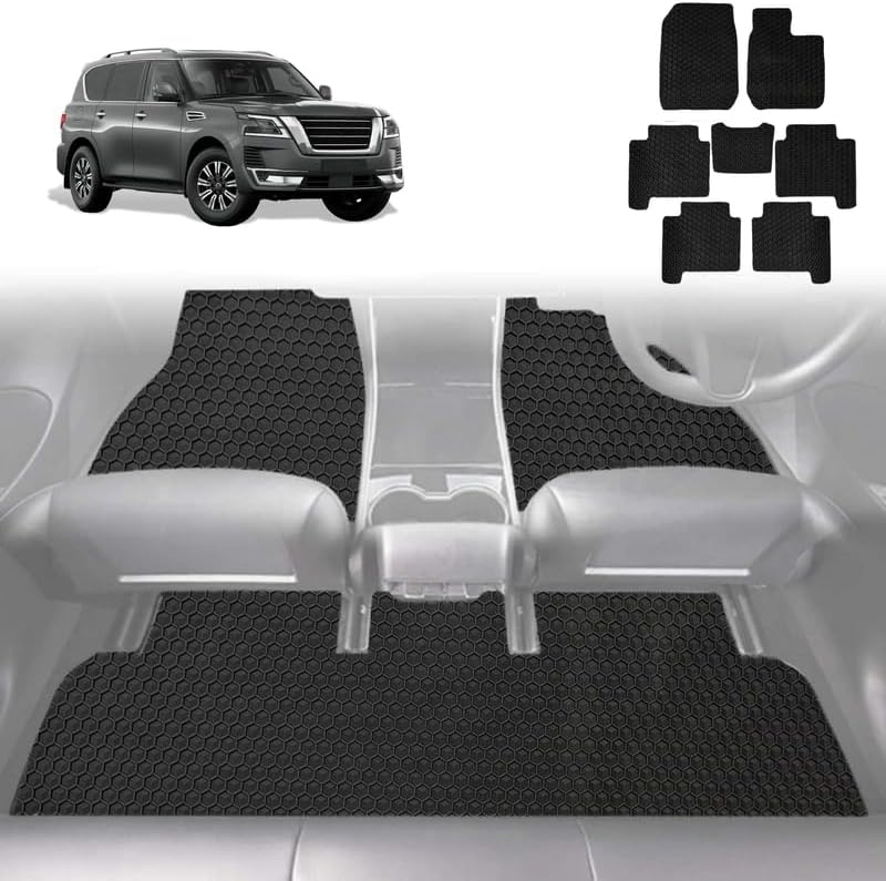 6D Diamond Car Floor Mats for Nissan Patrol Y62 2013 - Current (Y62) - Custom-Fit Carpet Liner