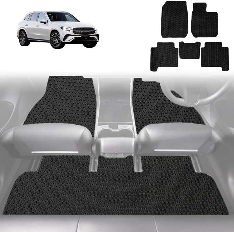 6D Diamond Car Floor Mats for Mercedes-Benz GLC 2015 - 2022 SUV (X253) - Custom-Fit Carpet Liner