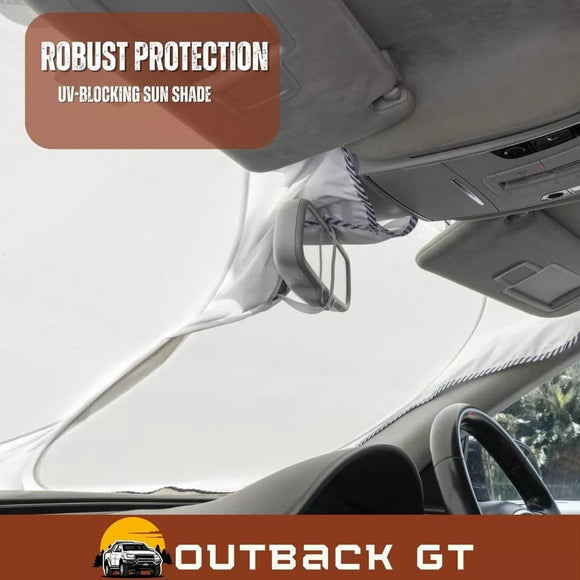 Front Windscreen Sun Shade for MG ZS EV 2020 - Current - Standard 150 x 85 cm - Black