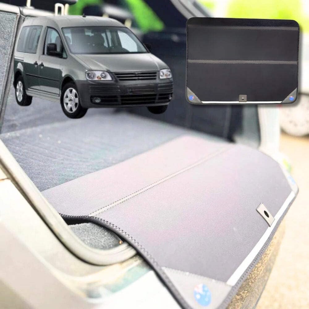 Rear Cargo Boot Bumper Protector for VolksWagen Caddy 2021 - Current Front Only - 72.5 x 55.5 cm - Black