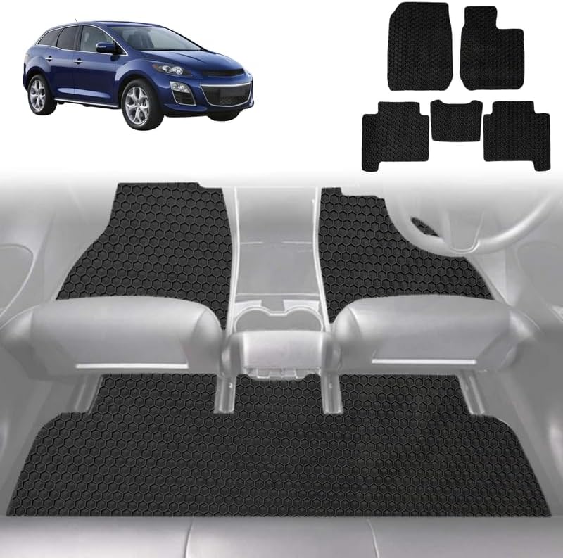 6D Diamond Car Floor Mats for Mazda CX-7 2006 - 2012 ER - Custom-Fit Carpet Liner