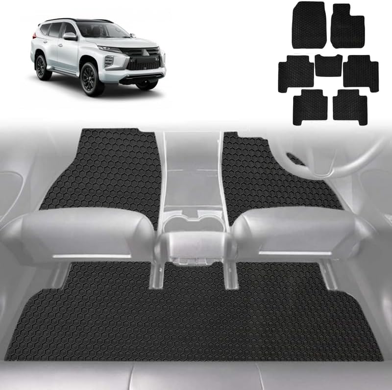 6D Diamond Car Floor Mats for Mitsubishi Pajero Sport 2015 - Current (KR/KS/QE/QF) - Custom-Fit Carpet Liner