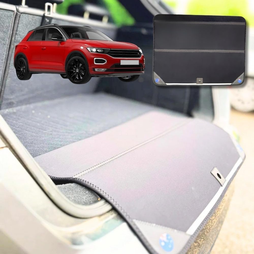 Rear Cargo Boot Bumper Protector for VolksWagen T-Roc 2017 - Current (A1) - XL (98 x 55) - Black