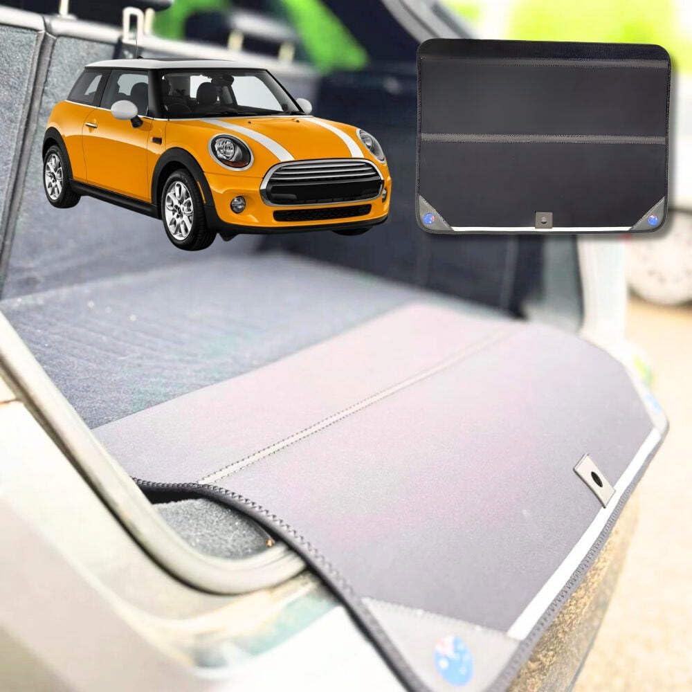Rear Cargo Boot Bumper Protector for MINI Cooper 3-Door Hatch 2014-2024 - Standard (72.5 x 55.5) cm - Black