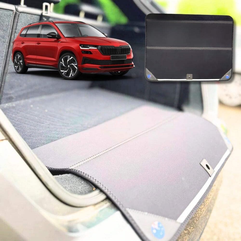 Rear Cargo Boot Bumper Protector for Skoda Karoq 2017 - Current NU - XL (98 x 55) - Black