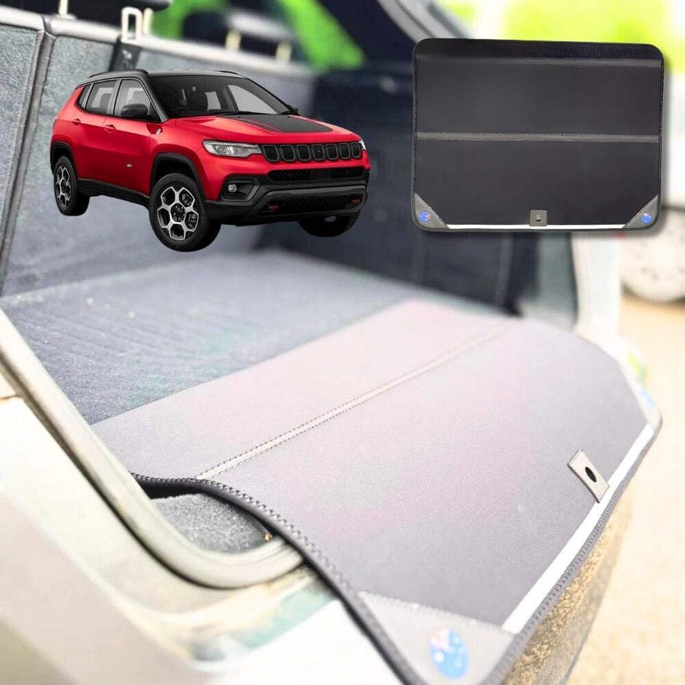 Rear Cargo Boot Bumper Protector for Jeep Compass 2017 - Current M6 - XL (98 x 55) - Black