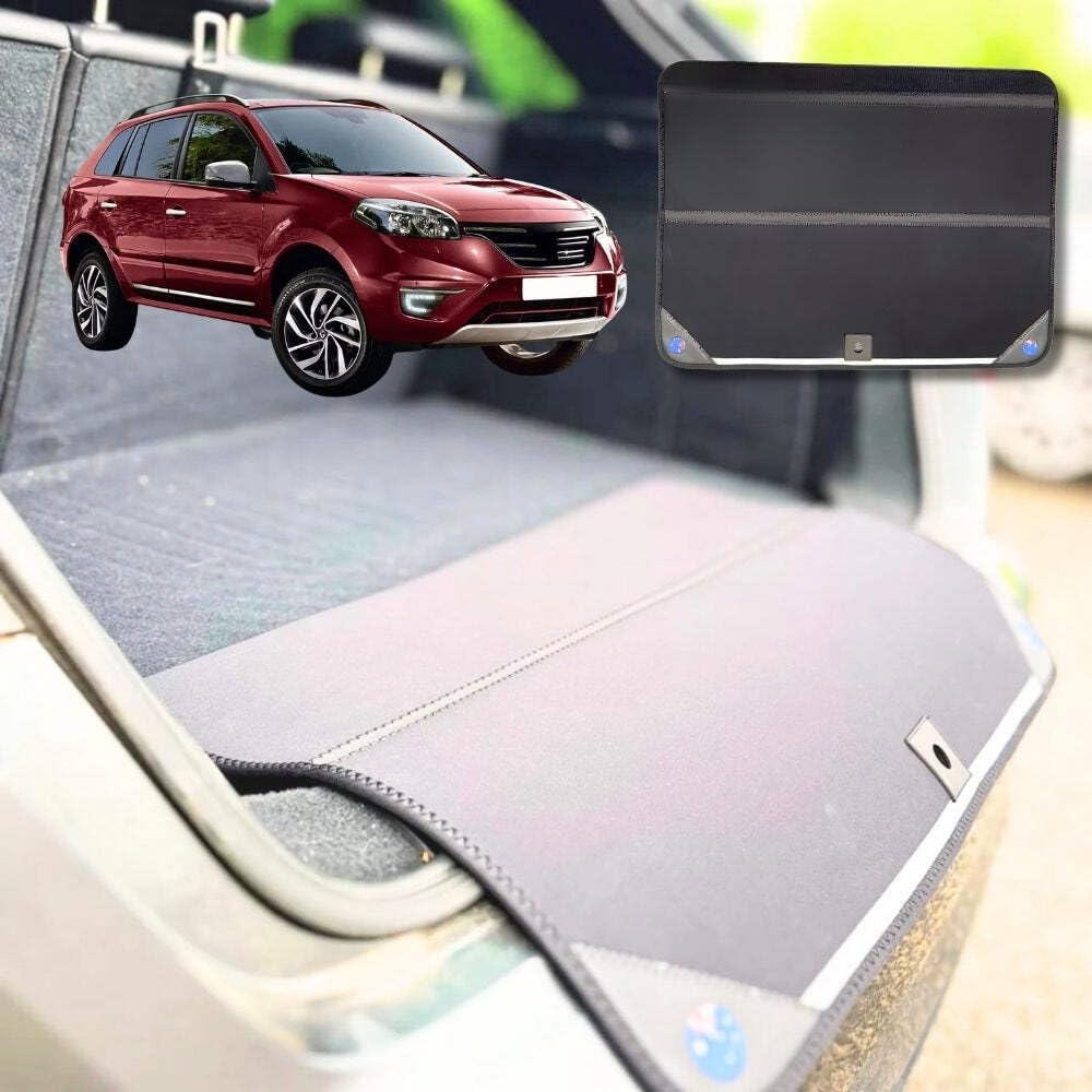 Rear Cargo Boot Bumper Protector for Renault KOLEOS 2008 - 2015 (HY) - XL (98 x 55) - Black