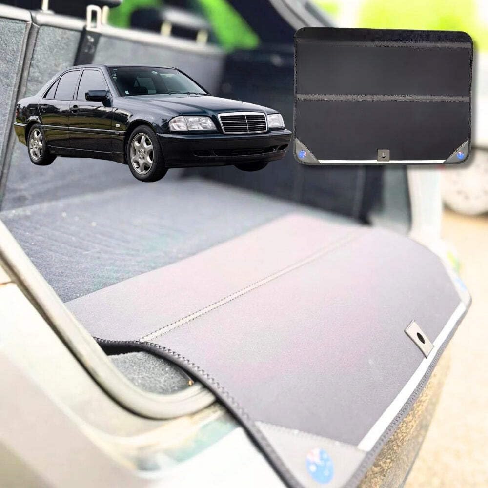 Rear Cargo Boot Bumper Protector for Mercedes-Benz C-class 1993-2000 - Standard (72.5 x 55.5) cm - Black