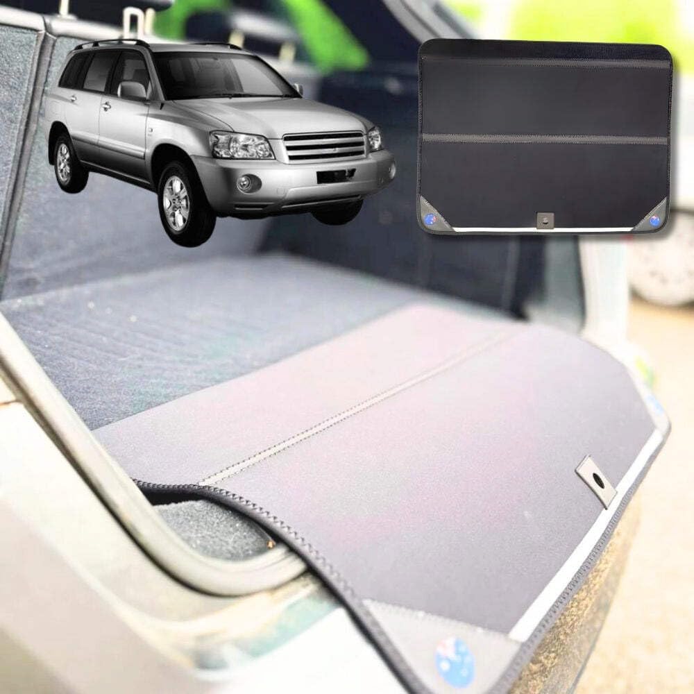 Rear Cargo Boot Bumper Protector for Toyota Kluger 2001 - 2007 (XU20) - XL (98 x 55) - Black