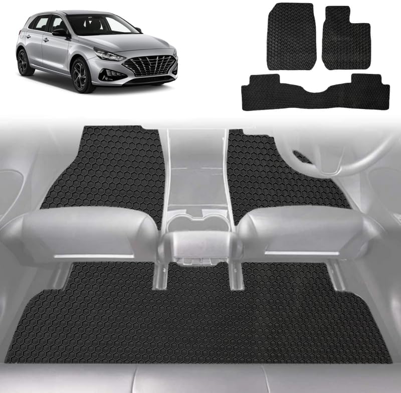 6D Diamond Car Floor Mats for Hyundai i30 2017 - 2021 (PD Hatch/Fastback) - Custom-Fit Carpet Liner