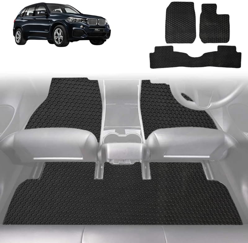6D Diamond Car Floor Mats for BMW X5 2007 - 2013 (E70) - Custom-Fit Carpet Liner