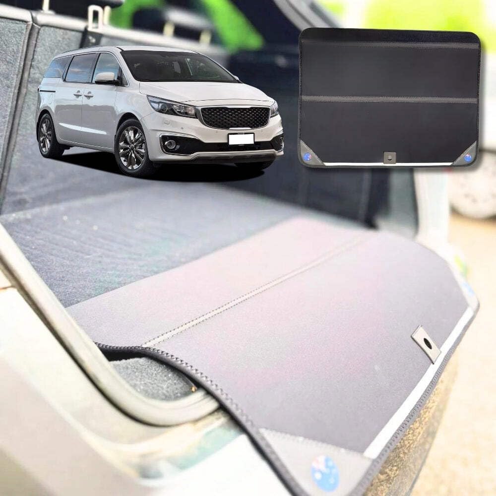 Rear Cargo Boot Bumper Protector for Kia Carnival 2015 - 2020 (YP) - 72.5 x 55.5 cm - Black
