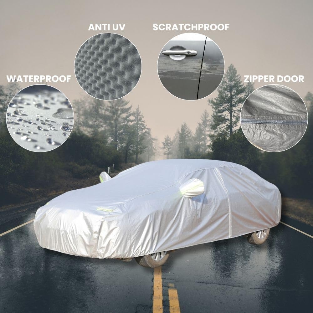 Silver Shield Outdoor Car Cover for Mazda CX-30 Small SUV 2019 - Current (DM) L - Grey - 0