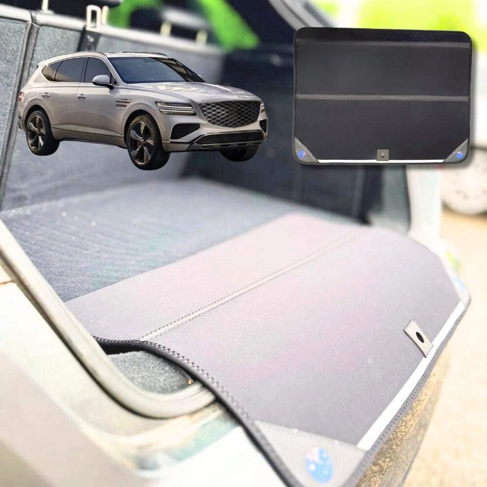 Rear Cargo Boot Bumper Protector for Genesis GV80 2021 - Current - XL (98 x 55) - Black