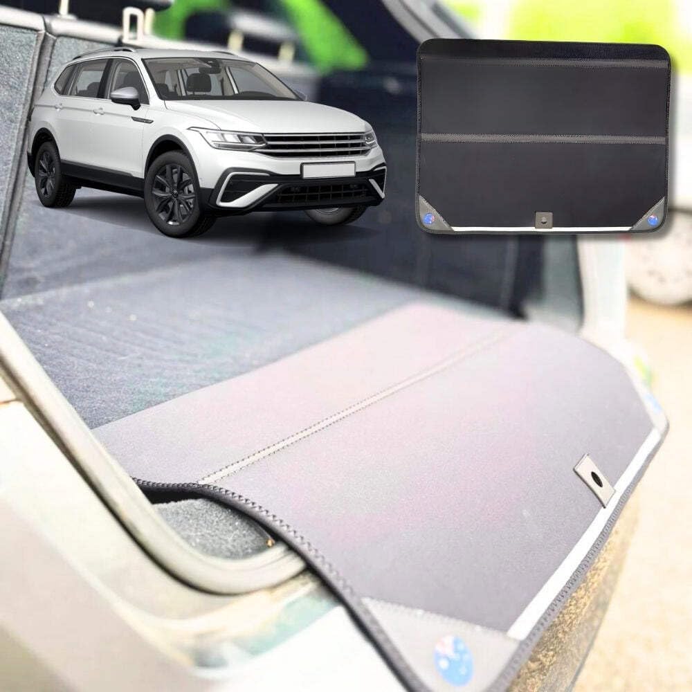 Rear Cargo Boot Bumper Protector for VolksWagen Tiguan 2016 - 2023 (Allspace) - XL (98 x 55) - Black