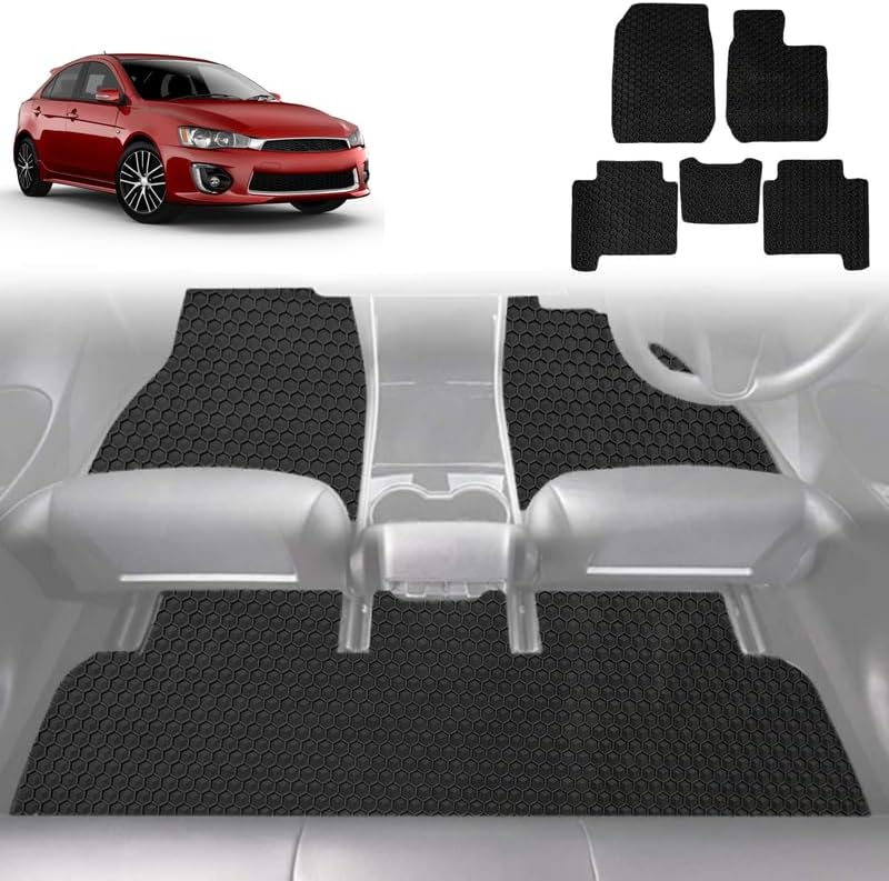 6D Diamond Car Floor Mats for Mitsubishi Lancer 2007 - 2017 Manual (CJ) - Custom-Fit Carpet Liner