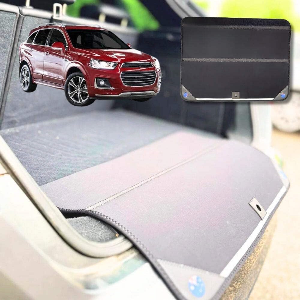Rear Cargo Boot Bumper Protector for Holden Captiva 5 2015 - 2018 CG II - XL (98 x 55) - Black