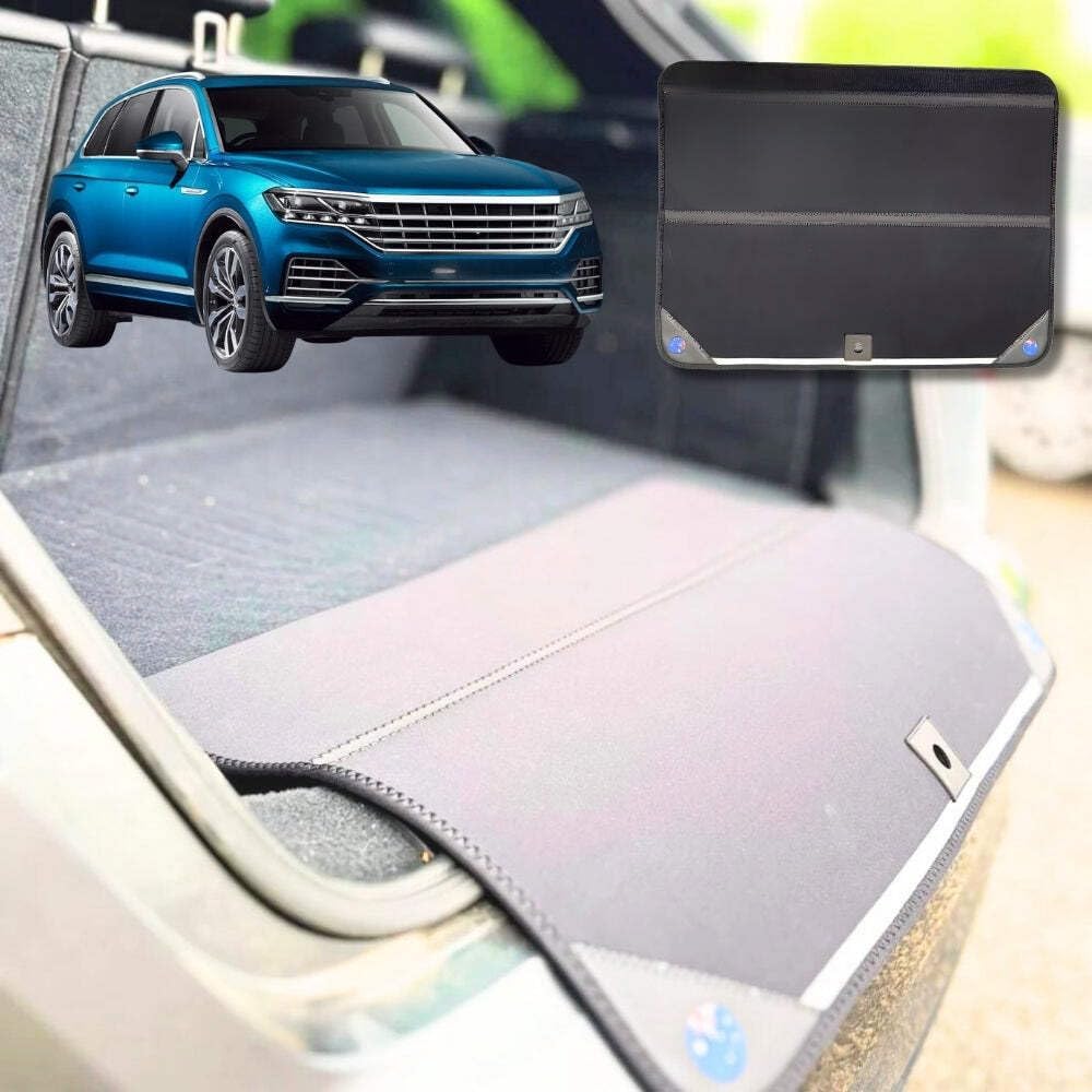 Rear Cargo Boot Bumper Protector for VolksWagen Touareg 2011 - 2017 (7P) - XL (98 x 55) - Black