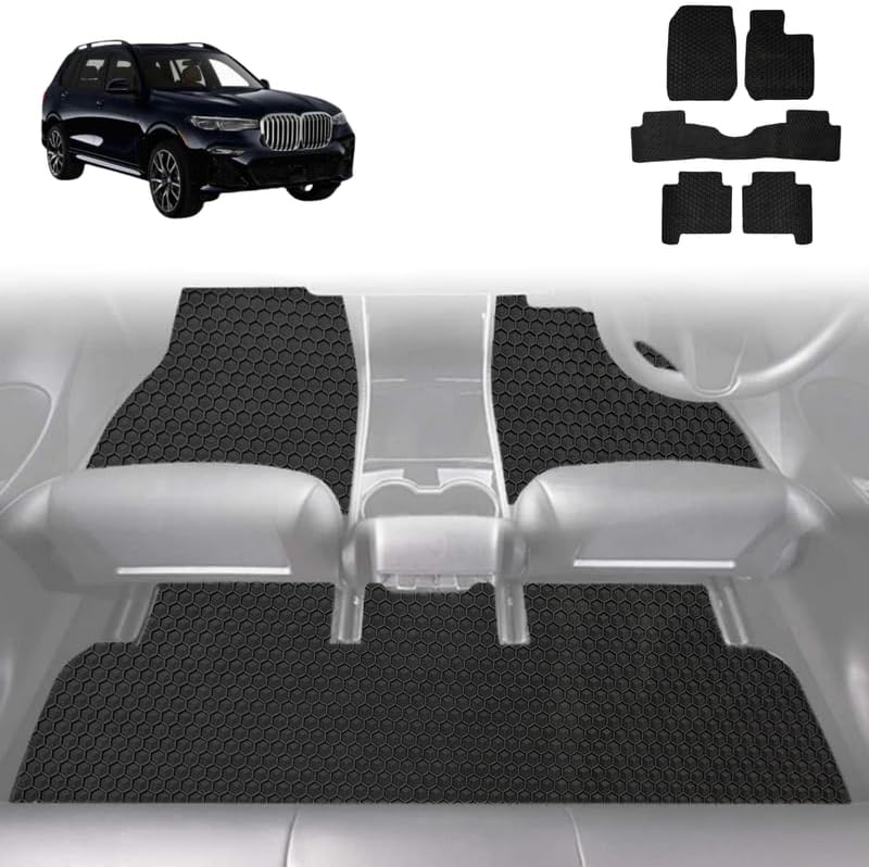 6D Diamond Car Floor Mats for BMW X7 2019 - Current (G07) - Custom-Fit Carpet Liner