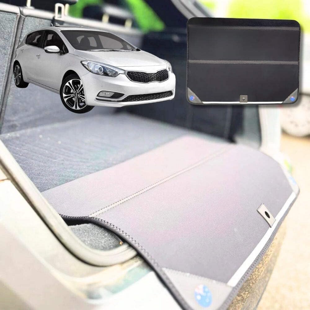 Rear Cargo Boot Bumper Protector for Kia Cerato 2009 - 2013 (TD) - Standard (72.5 x 55.5) cm - Black